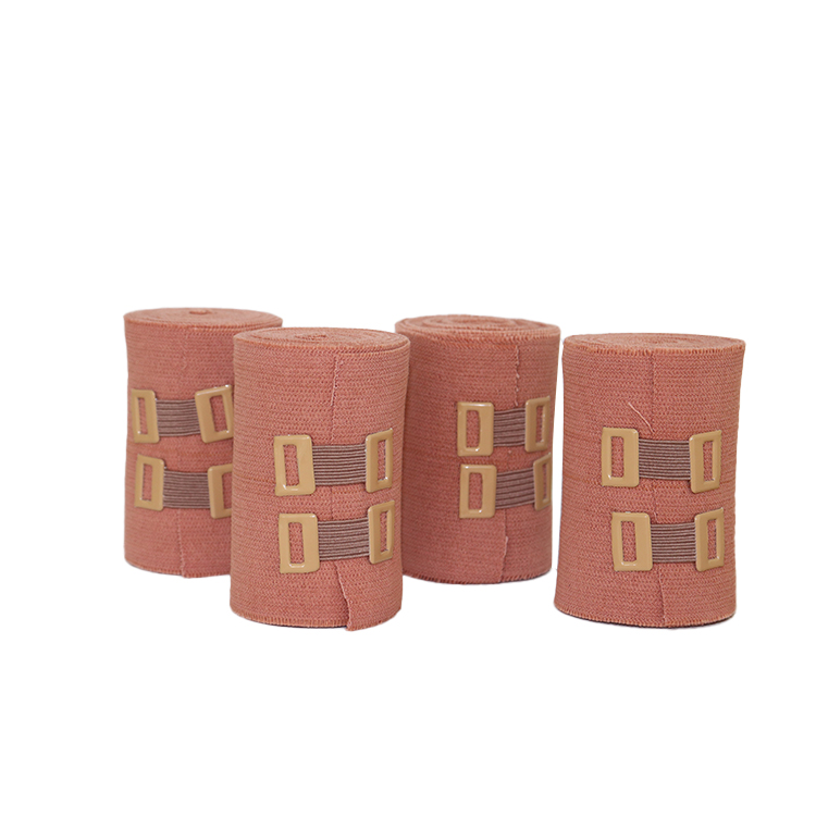 Bandage élastique de soutien et de soulagement avec ligne centrale colorée, couleur de la peau