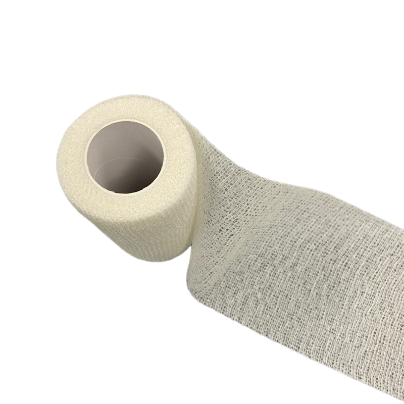 Bandage de gaze conforme cohésif absorbant sans latex