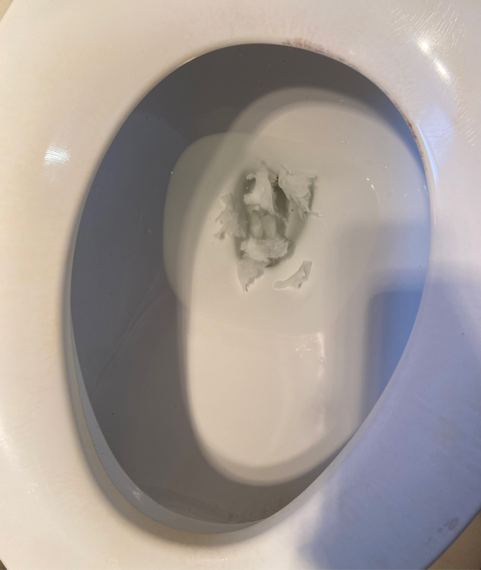 Lingettes de toilette jetables